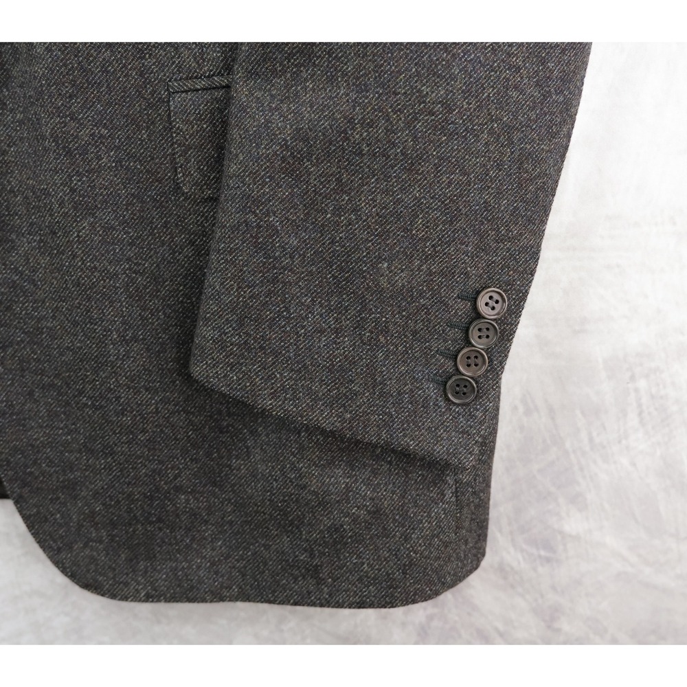 Canali Sport Coat Mens 54R 44R US Charcoal Wool Cashmere Blazer Made in Italy - Picture 5 of 11